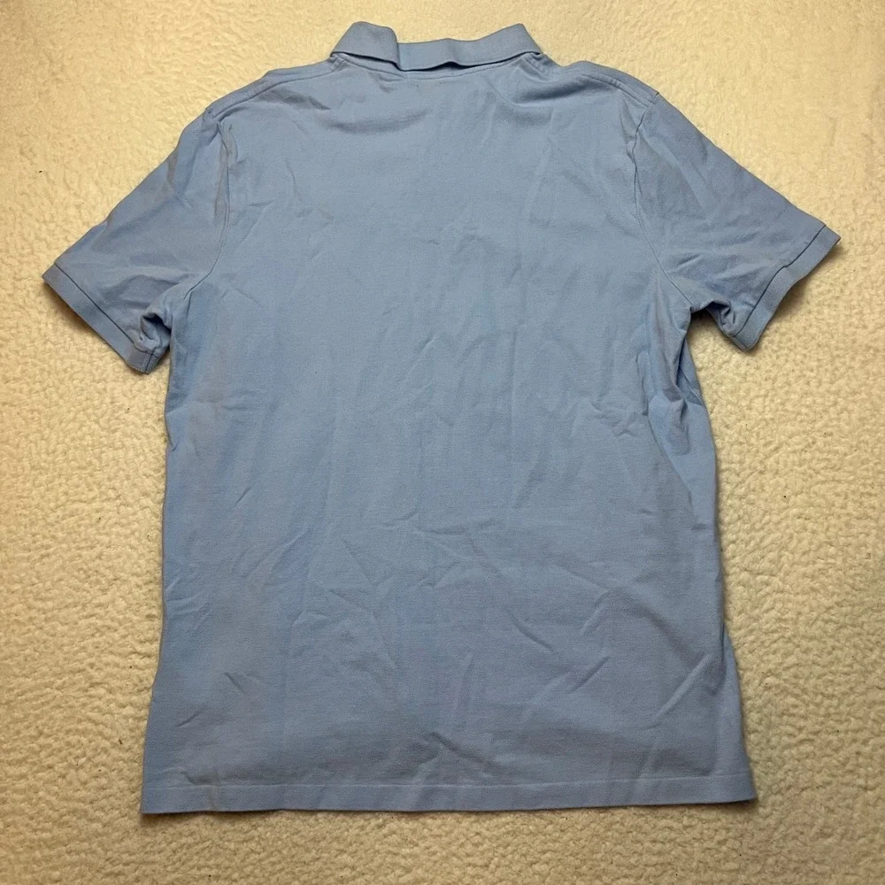 Polo Ralph Lauren Shirt Mens L Blue Polo Classic Fit Short Sleeve Pique 6582